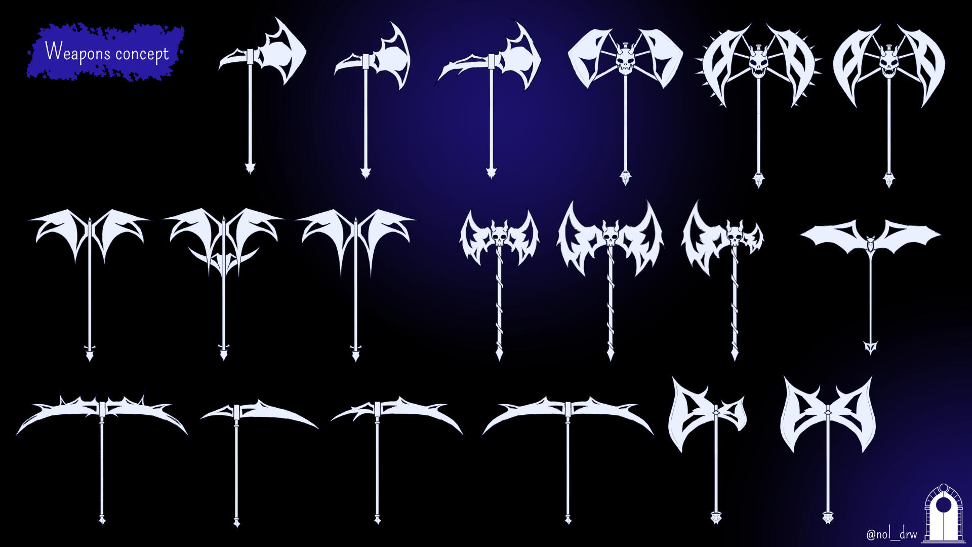 Concept weapons for Naos